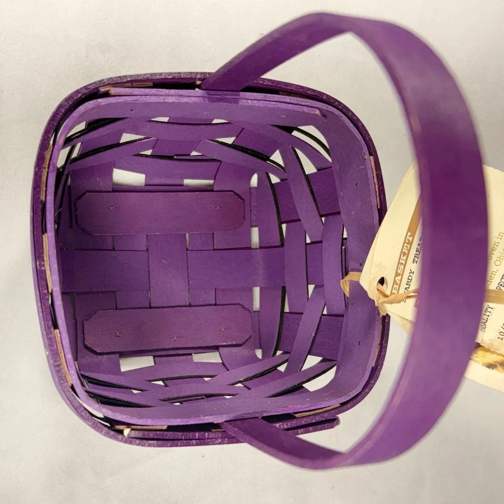 Longaberger 2014 Scardy Treats‎ Purple Basket Halloween New w/ Tags Scaredy